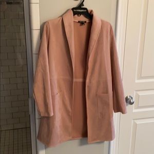 Light pink/blush suede jacket